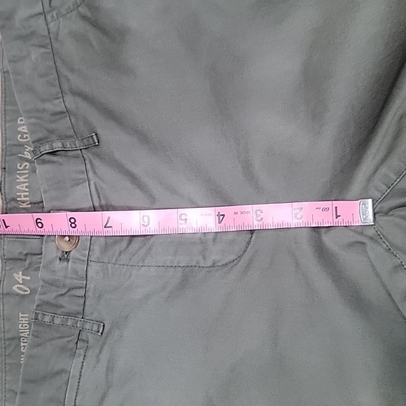 Khakis By Gap Size 4 "Broken In Straight" Deep Olive Green Pants, Exc. Used Cond - Picture 9 of 12